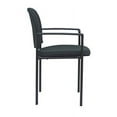 thumbnail image 3 of Office Factor Side Waiting Room Guest Chair StackAble with Arms Black Fabric (OF-6100 BK), 3 of 3