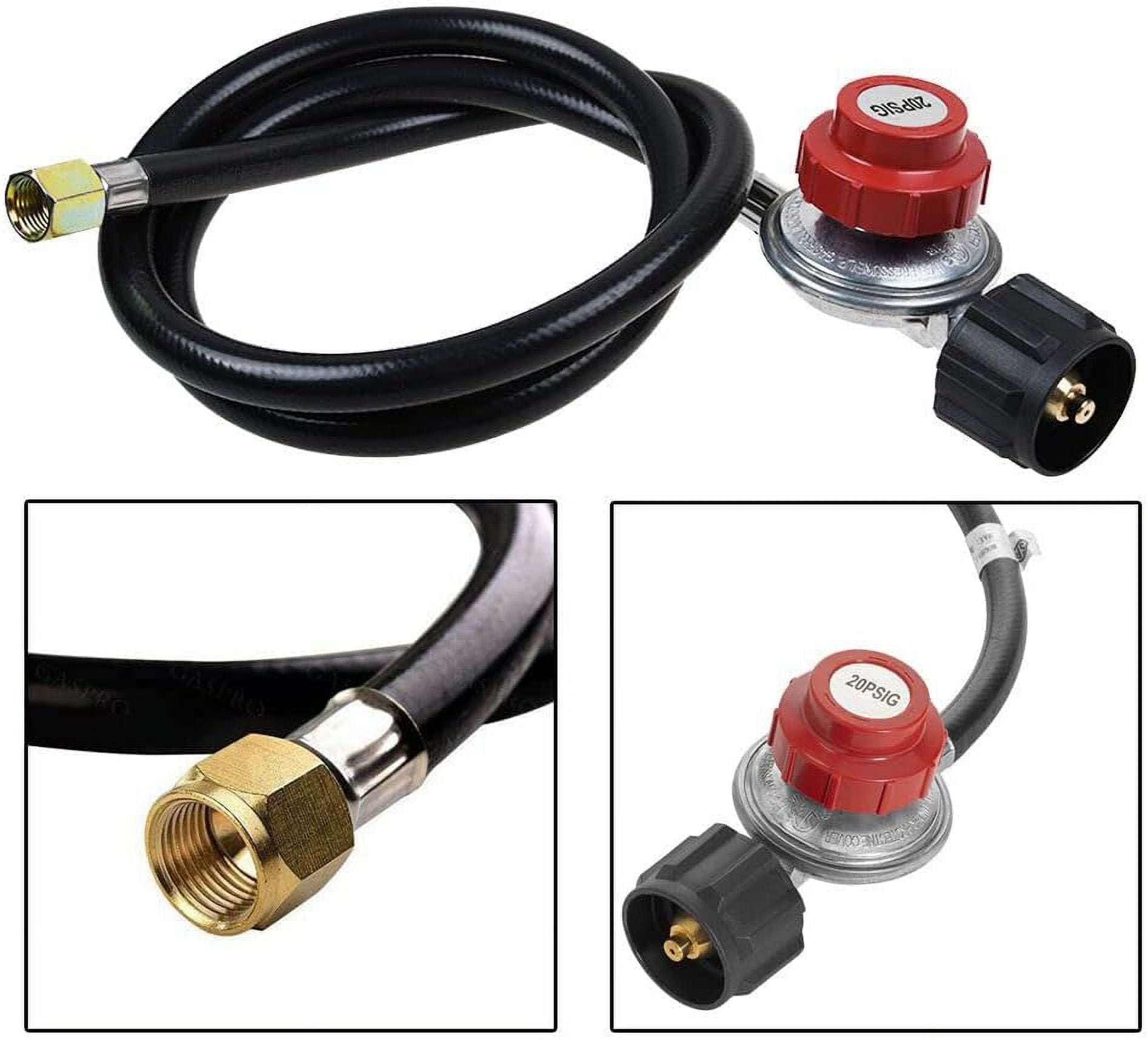 SHANNA Square Single Burner Outdoor Stove Propane Gas Stove 0-20 Psi Regulator Hose Outdoor Camp Stove for Home Brewing Frying Turkey and More