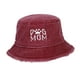 thumbnail image 5 of Sombrero de pescador para mujer, gorra de béisbol vaquera, transpirable, de verano, de algodón rojo, 5 of 9