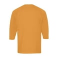 thumbnail image 6 of Lumtrix Men's Henley Shirts Long Sleeve Button Down T-Shirt Lightweight Fashion Casual Pullover Shirt Saffron XXL, 6 of 8