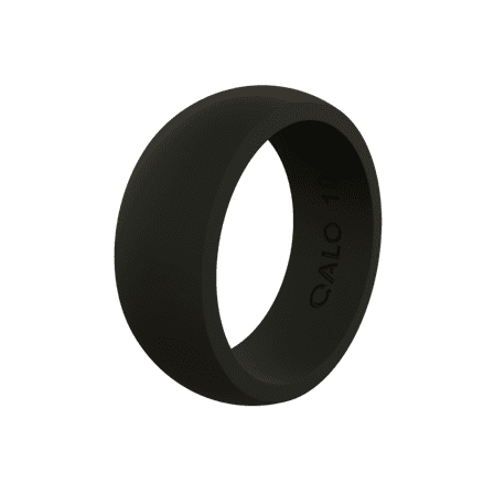 QALO Mens Black Classic Q2X Ring Size 09