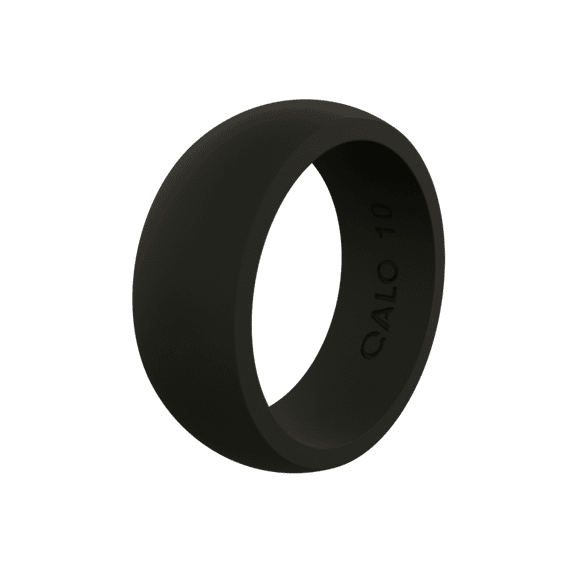 QALO Mens Black Classic Q2X Ring Size 09
