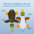 thumbnail image 3 of Juguete para perros Best Pet Supplies 2 en 1, sin relleno, con forma de pato salvaje chirriante, 3 of 6