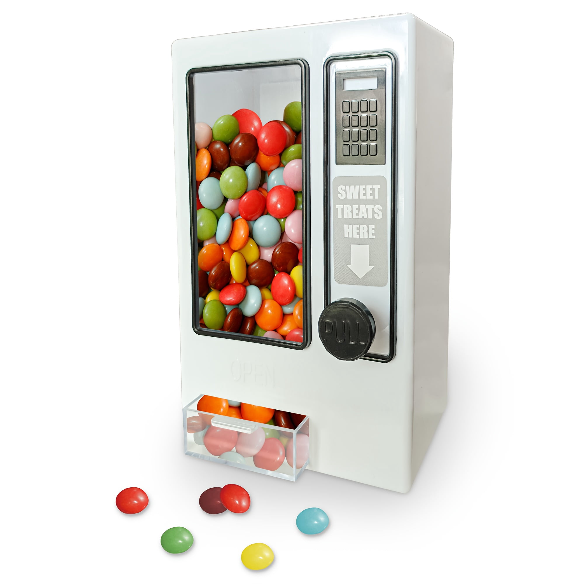 Mini Candy Vending Machine for Gumballs & Jelly Beans, Retro Design, Battery-Free, Desktop, Classroom & Party Use