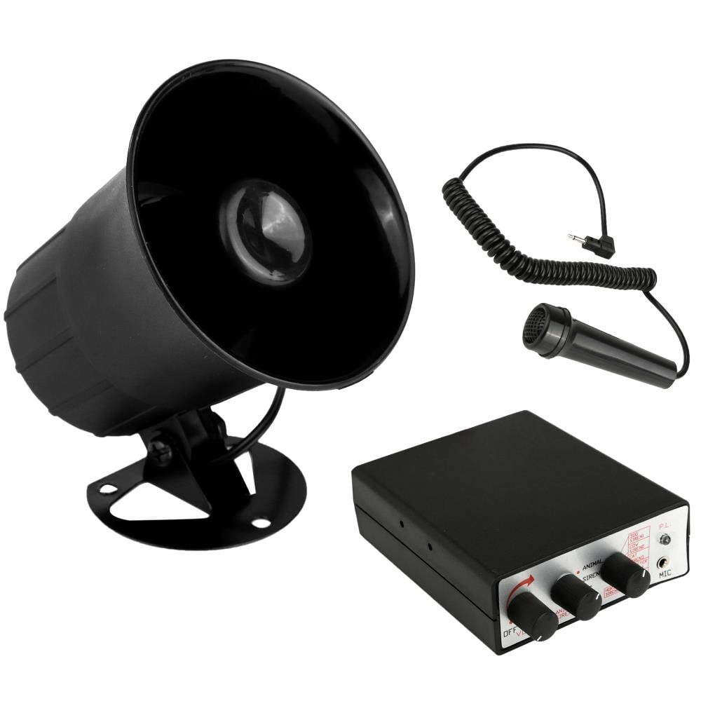Pyle Surround Siren Horn Home Speaker Black PSRNTK28 Megaphone New 