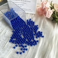 thumbnail image 5 of 10mm Pearl Beads for Vase Fillers, Duslogis 300Pcs Round Pearls for DIY Jewelry Necklaces, Table Scatter, Wedding, Birthday Party, Home Decoration, Event Supplies, No Hole, Blue, 5 of 7