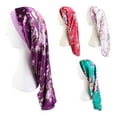 thumbnail image 4 of Bonnet de Nuit avec Bande Élastique, Extra Large, Polyester Imprimé Floral, Dreadlock Bouclé, pour Femmes, 4 of 10
