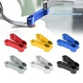thumbnail image 2 of Aluminum Motorcycle Risers Extension Bracket Adapter Base Screw Support Rack, Provide Rear View for Bike, 2 of 9