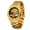 Gold Shell Black Surface, variant on Men's Automatic Skeleton Mechanical Watch, Octagonal Case, Stainless Steel Band, Self-Winding Wrist Watch