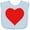 AE-Light Blue, variant on Inktastic Red Heart Boys or Girls Baby Bib