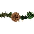 thumbnail image 3 of Northlight 5' x 3" Pine Cone and Rose Artificial Garland - Unlit, 3 of 3
