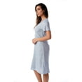 thumbnail image 2 of Just Love Women's Nightgown Sleep Dress - Soft and Comfortable Short Sleeve Sleepwear (Navy - Celestial Stripe, 2X Plus), 2 of 3