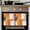 Orange Gray White, variant on Yellow Gray 1 Pack Kitchen Towel, Water Absorbent Dish Towel, Oil Painting Abstract Modern Geometric Decorative Hand Towels - Quick Drying Cloth for Cooking Baking, 18x28 Inch
