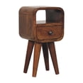thumbnail image 4 of Artisan Furniture Solid Wood Extra Mini Chestnut Curve Open Slot Bedside, 4 of 10