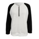 thumbnail image 4 of Pntutb Mujeres Casual Sólido Cremallera Empalme Suelto Con Capucha Manga Larga Cuello En V tops Pntutb Pntutb-3892, 4 of 6