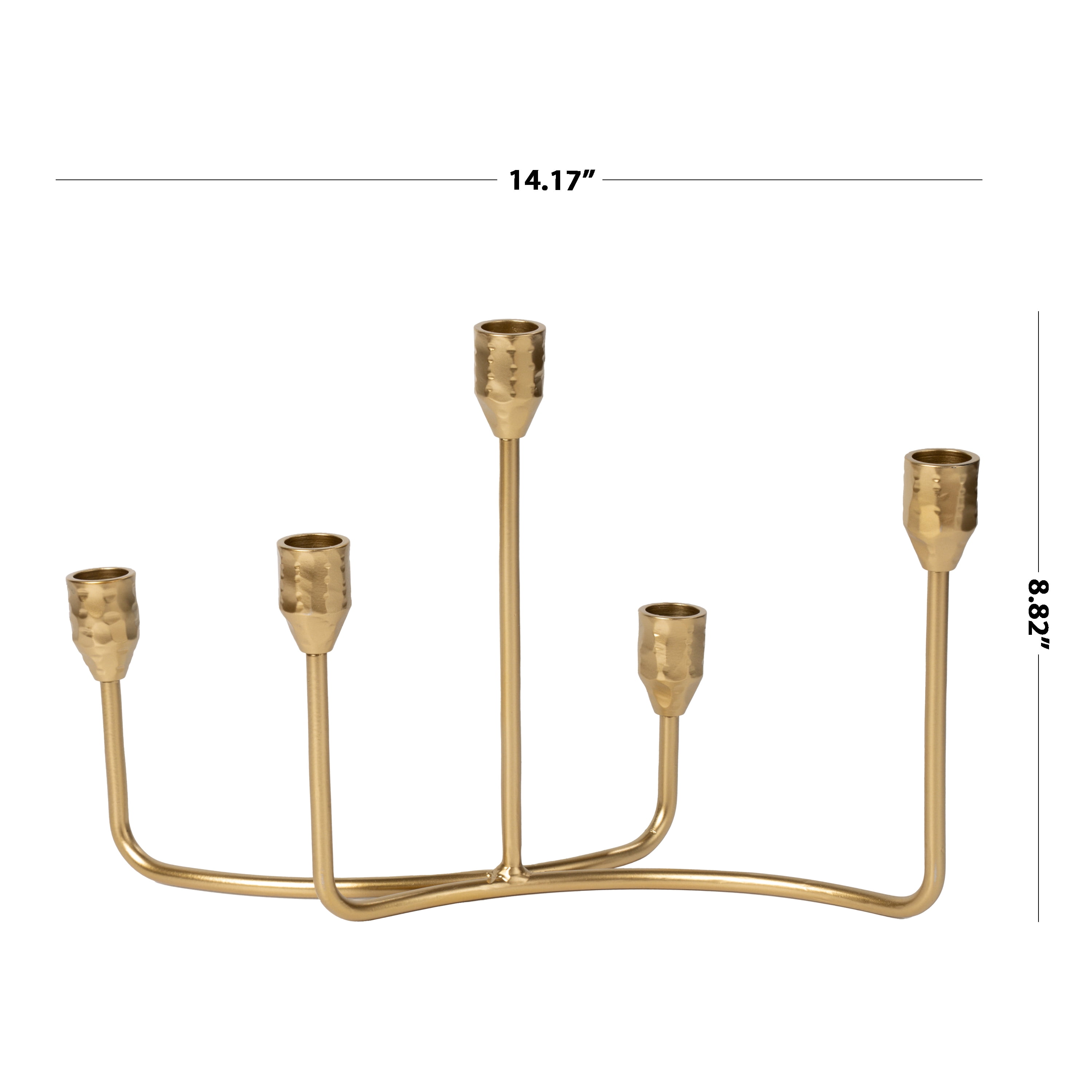 Better Homes & Garden Indoor Decorative Gold Iron Taper Candelabra
