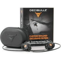 Decibullz Percussive Moldable Earplugs for Hunting & Shooting, Reusable Hearing Protection, One Size