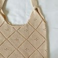 thumbnail image 4 of Kukuzhu Girls Hobo Bag Mesh Diamond Shoulder Handbags Kawaii Y2K Shopper Tote Bag, 4 of 7