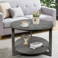 thumbnail image 2 of Chicgrowth Small Gary Round Table Coffee Tables with Storage Coffee Tables For Living Room, 2 of 5