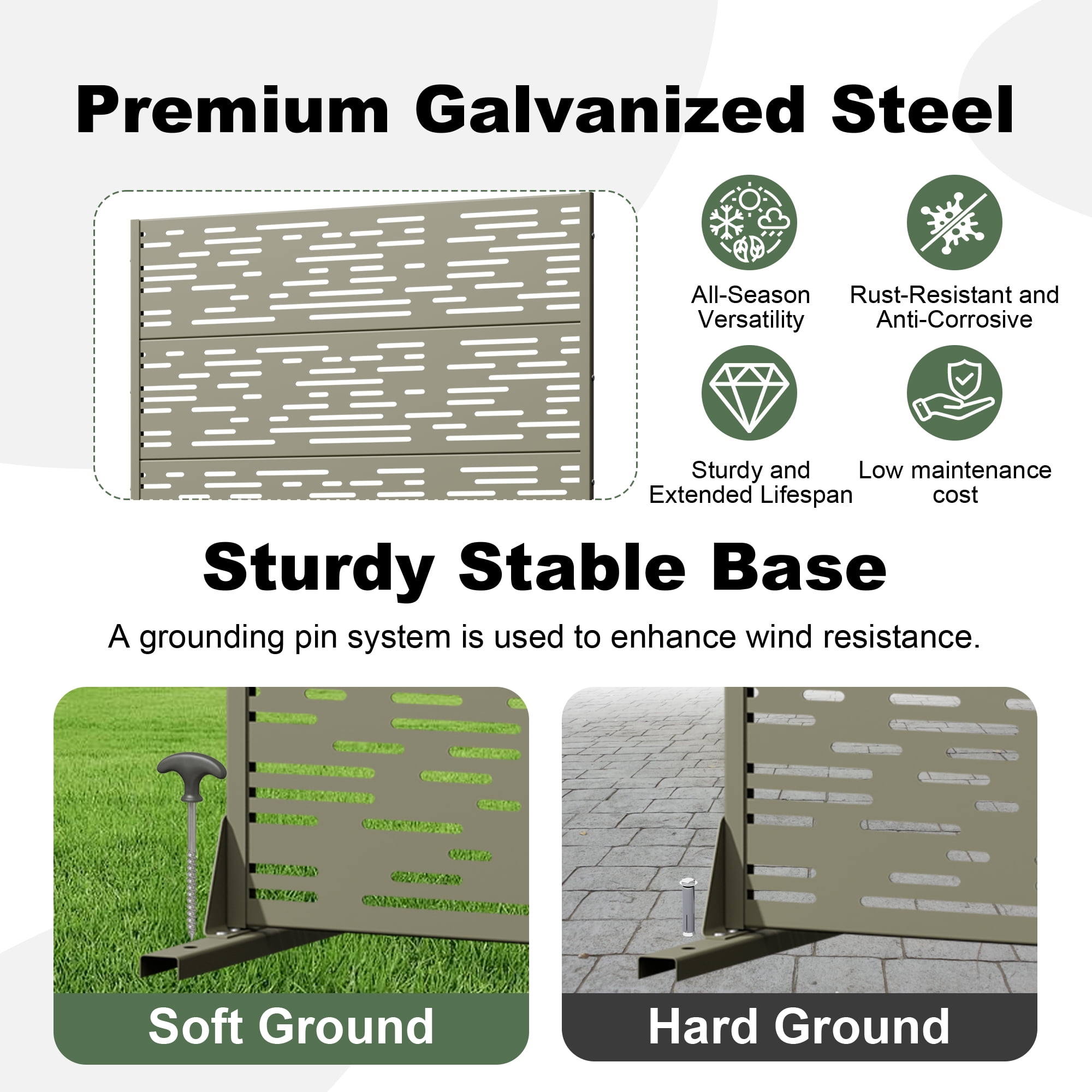 Outdoor Metal Privacy Screen