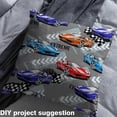 thumbnail image 2 of Homewish Racing Car Fabric by the Yard 3 Yard,Teens Extreme Sport Sewing Fabric,Blue Orange Purple Room Decor Fabric by the Yard For Boys,Luxury Bedroom Decor, 2 of 6