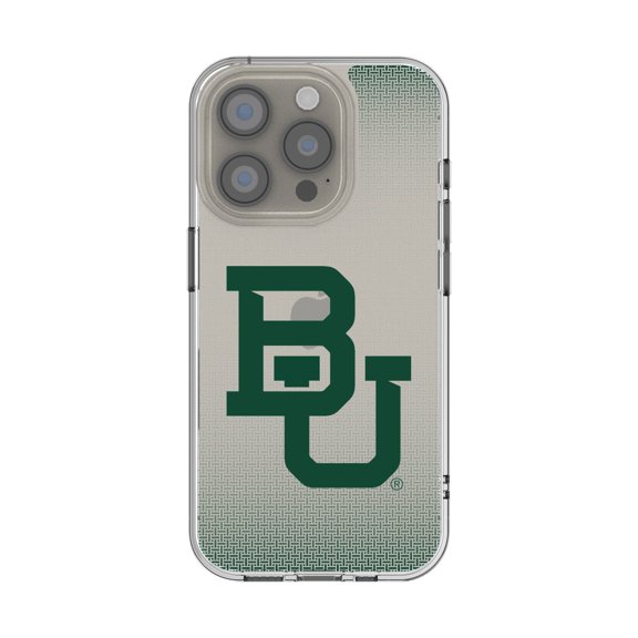 Baylor Bears Linen Logo iPhone Clear Case