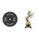 thumbnail image 1 of Reloj de pared 3D de resina coleccionable, adorno artesanal de arte moderno decorativo creativo, para gimnasio en casa, entrenamiento de culturismo y, 1 of 8