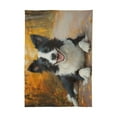 thumbnail image 2 of BZSMCE Square Tablecloth Smile Dog Painting Pattern Tableclothes, 2 of 9