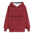 thumbnail image 4 of WJHWSX Hoodies for Women,Womens Hoodies,Breathable,Soft,Polyester,Red,L(US:8), 4 of 5