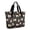 Bulldog Dog, variant on Tote Bag for Women - Bulldog Dog and Footprints Shoulder Bag - Large Utility Work Duffle Bag with Zipper Handbag for Travel, Work, Sprots