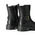 thumbnail image 3 of DREAM PAIRS Women's Ankle Boots, Chunky Low Heel Short Boots with Buckle Strap and Side Zipper, 3 of 8