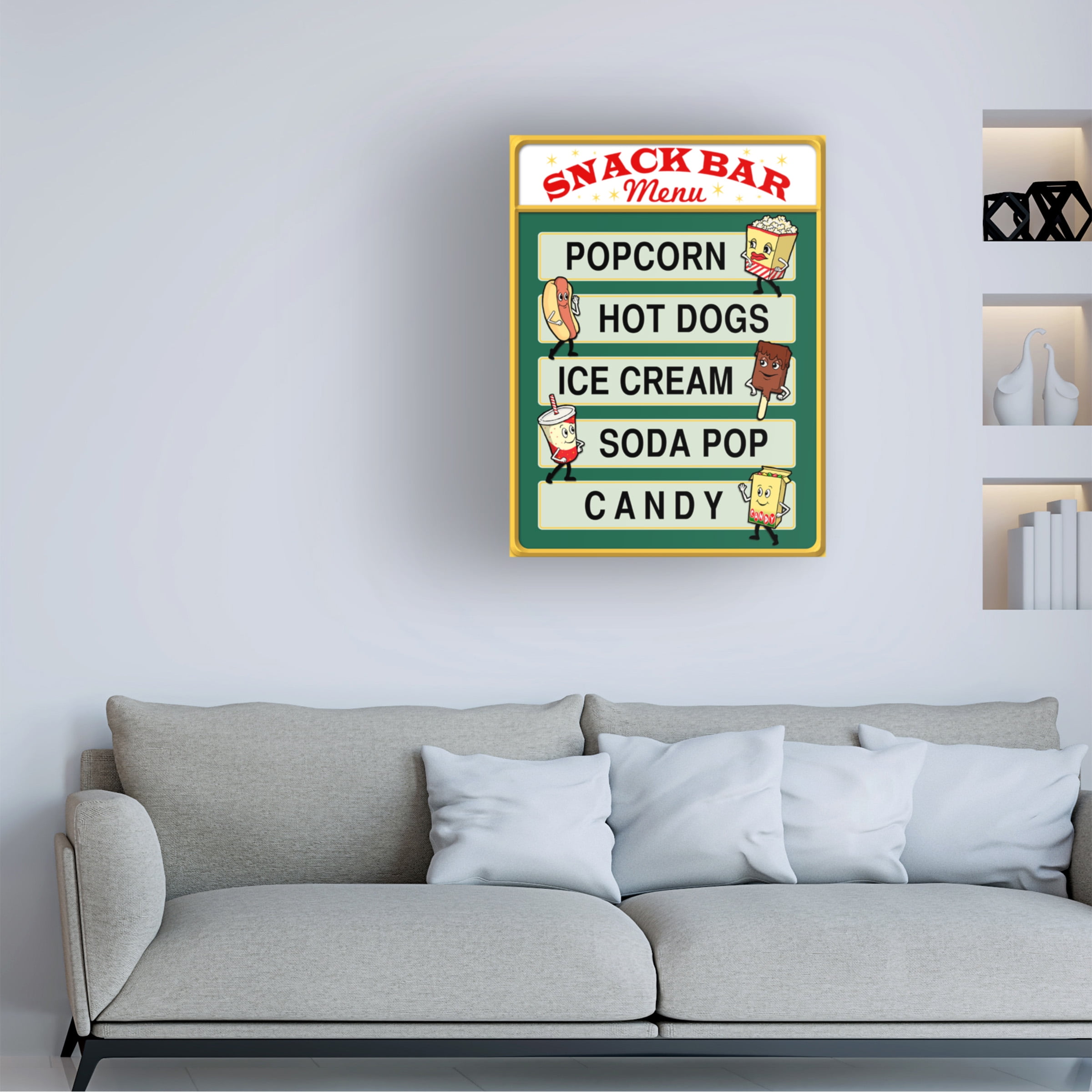 RetroPlanet 'Snack Bar Menu' Canvas Art