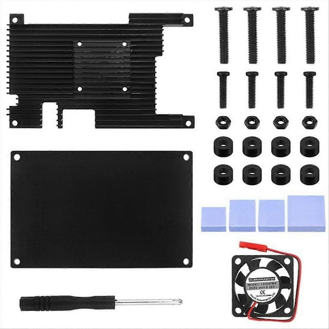 For 5/5B Aluminum Alloy Case with Fan Heat Sinks Protection