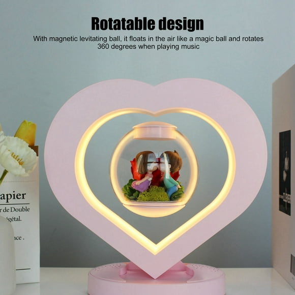 Levitating Speaker Light, Heart Shaped Floating Speaker 360 Degree Rotation, For Home Birthday Party, Cool Tech Gadgets Birthday