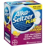 Alka Seltzer Cold with Cough Formula, 20 CT (Pack of 6)