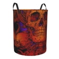 thumbnail image 2 of XMXY Round Laundry Basket Organizer, Magic Scary Skull Ghost Waterproof Collapsible Dirty Clothes Basket Laundry Hamper, Medium Size, 2 of 8