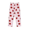 thumbnail image 6 of Uemuo Strawberry Pattern Men's Wide Leg Palazzo Lounge Pants with Pockets Light Weight Loose Comfy Casual Pajama Pants-Medium, 6 of 9