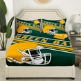 thumbnail image 3 of Erosebridal Sport Footabll Bed Sheets King,Ball Game Bedding King Size,Teenager Bedroom Decor(Green Bay),Super Cozy,4pcs, 3 of 7