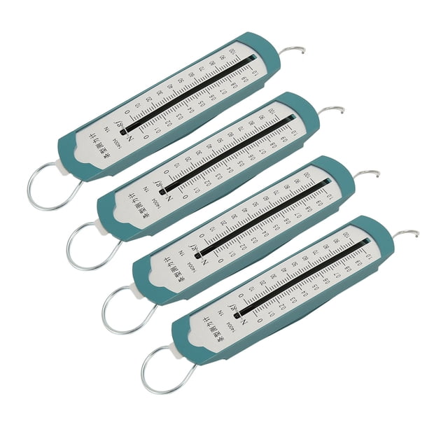 Uadme Dinamómetro De Resorte De 4 Piezas, Báscula De Resorte Portátil De Barra Profesional De Alta Precisión Para Demostración De Enseñanza De Experimentos De Física De Estudiantes(1N)
