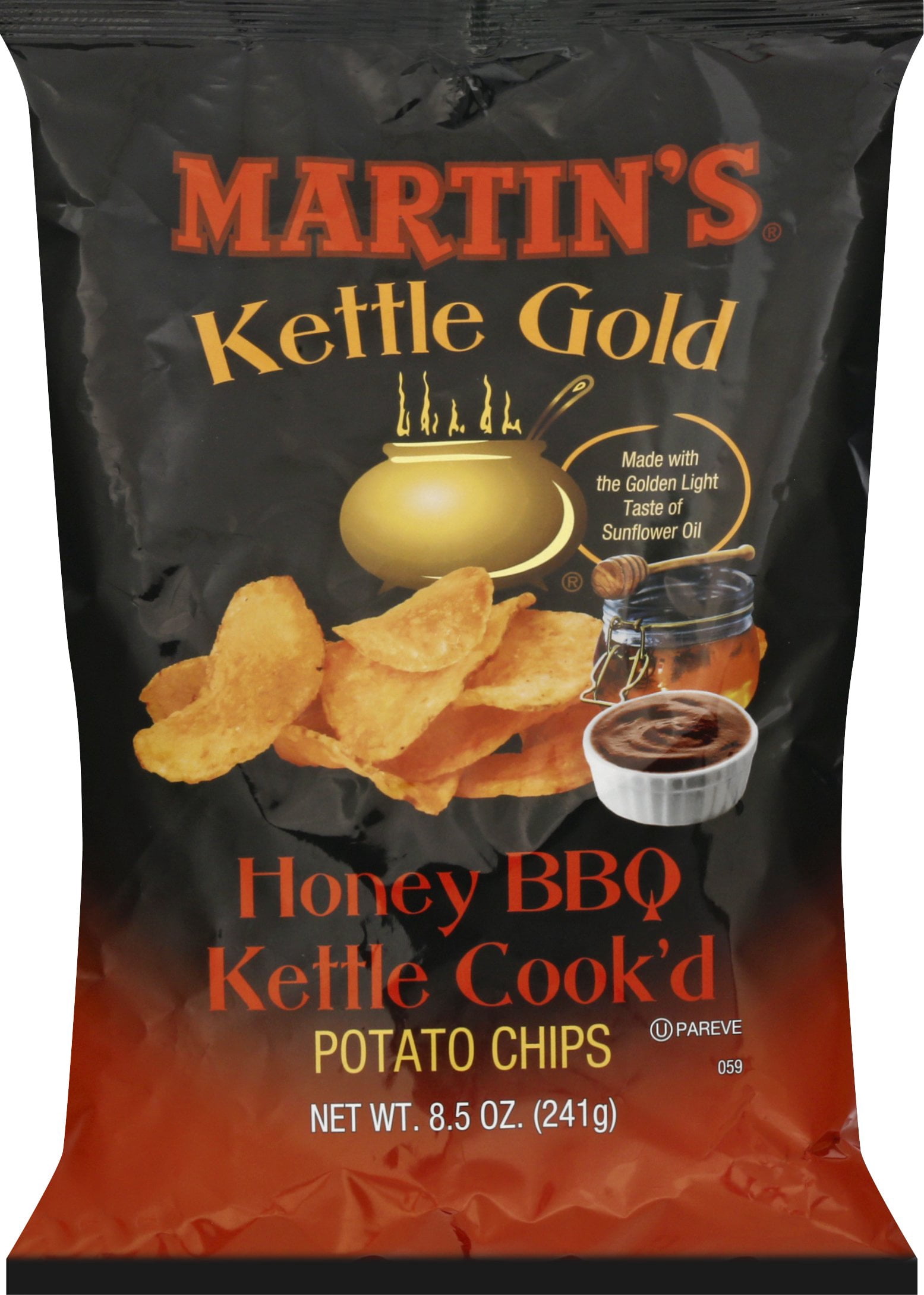 Martin's Kettled Cook'd Honey BBQ Potato Chips, 8.5 Oz.