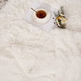 thumbnail image 4 of YJ.GWL Shaggy Soft Longfur Throw Blanket Plush Sherpa Warm Blanket for Kids and Adult Bed Sofa,90"x90",Cream White, 4 of 7