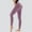 Purple, variant on Women's Leggings with Pockets High Waisted Soft Slim Tummy Control Leggings Yoga Size S-L