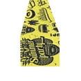 thumbnail image 4 of YUSDECOR Pineapples and Surfing Pattern Table Runner for Kitchen Wedding Party Home Decor 14x72 inch, 4 of 4