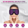 thumbnail image 2 of Bluetooth 5.4 Sleep Headphones, 3D Breathable Wireless Music Eye Mask, Sleeping Headphones with Headband for Side Sleepers, Women, Men, Air Travel, Unique Tech Gifts, 2 of 6