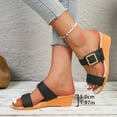 thumbnail image 4 of Wensltd Womens Orthopedic Sandals Comfortable Strap Sandals for Summer Beach Outings and Stylish Outdoor Daily Wear Black, 4 of 8