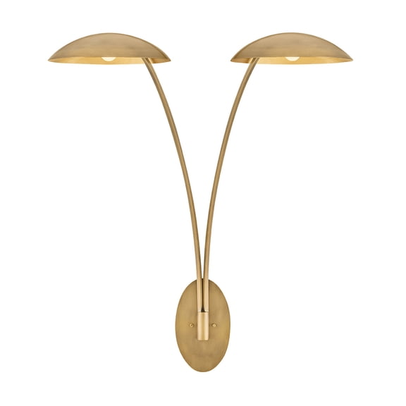 Fredrick Ramond Fr41642 Glenn 2 Light 41" Tall Wall Sconce - Heritage Brass / Gold Leaf