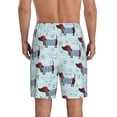 thumbnail image 2 of Balery Dachshund Dog Puppy Men's Cotton Knit Pajama Shorts Waistband & Pockets,Short Pajama Pants-Large, 2 of 8