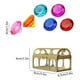 thumbnail image 3 of Set de 7 piezas de juguetes de piedras preciosas para niños, kit de joyería con diamantes de cristal y cofre del tesoro dorado. Incluye piedras preciosas de vidrio de colores con formas únicas. Ideal, 3 of 6