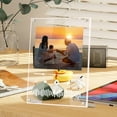 thumbnail image 7 of KMSS Picture Frames Magnetic Acrylic Photo Frame 6/8 inch Clear Display Frame Double Sided Frameless Desktop Picture Frame for Graduation, Birthday, Decoration, 7 of 7