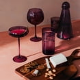 thumbnail image 3 of Thyme & Table 10 fl oz Magenta Sphere Coupe Cocktail Glasses, Set of 4, 3 of 5